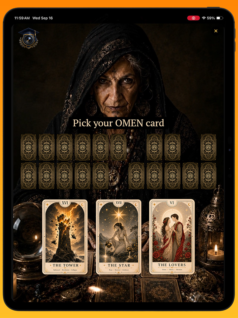 Interactive Chiz fortune teller experience